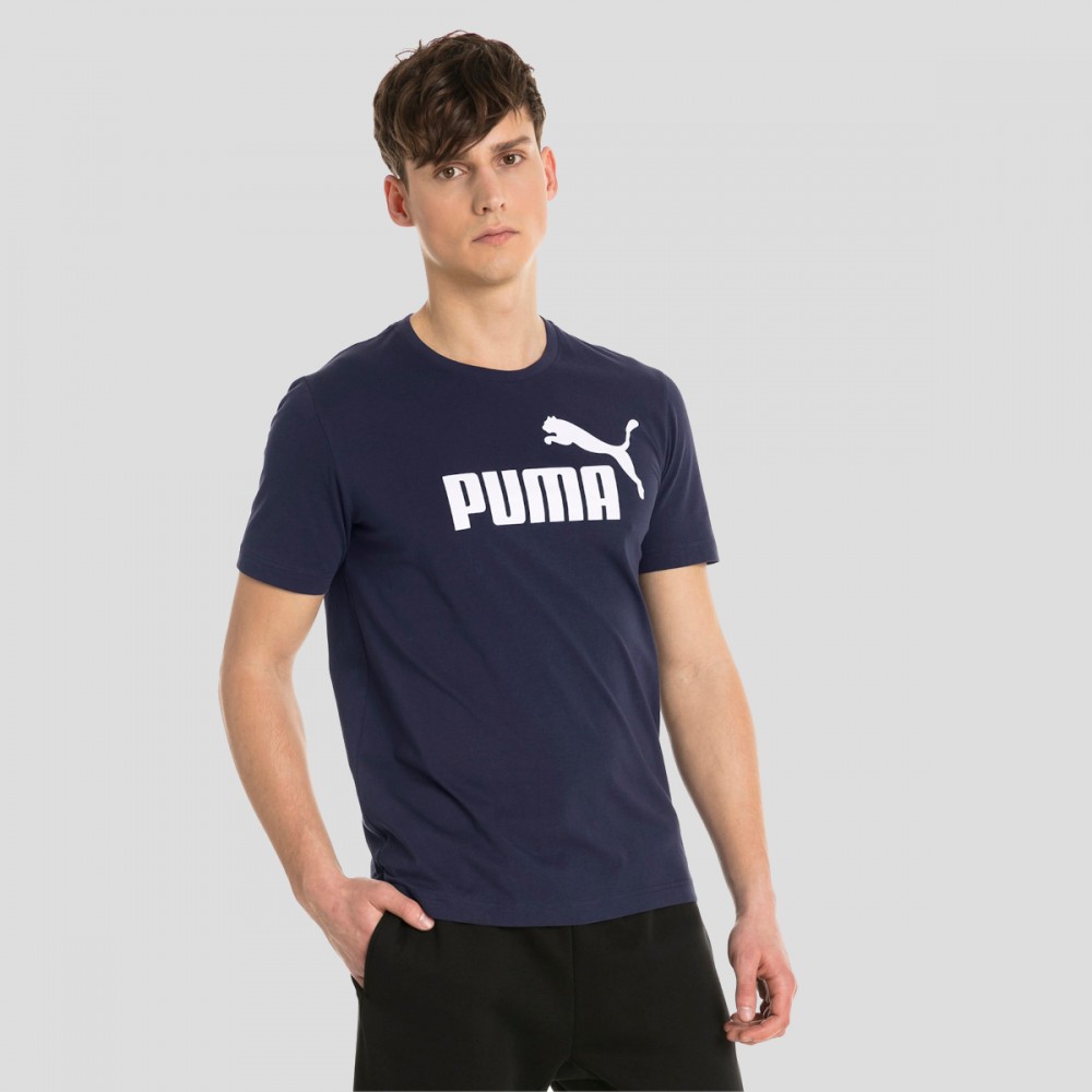 Koszulka Bawełniana Męska Puma T-Shirt Granatowa