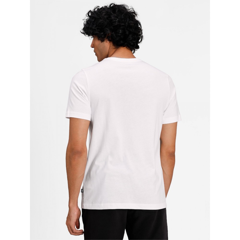 Koszulka Męska Puma T-Shirt Logo Bawełniana Biała