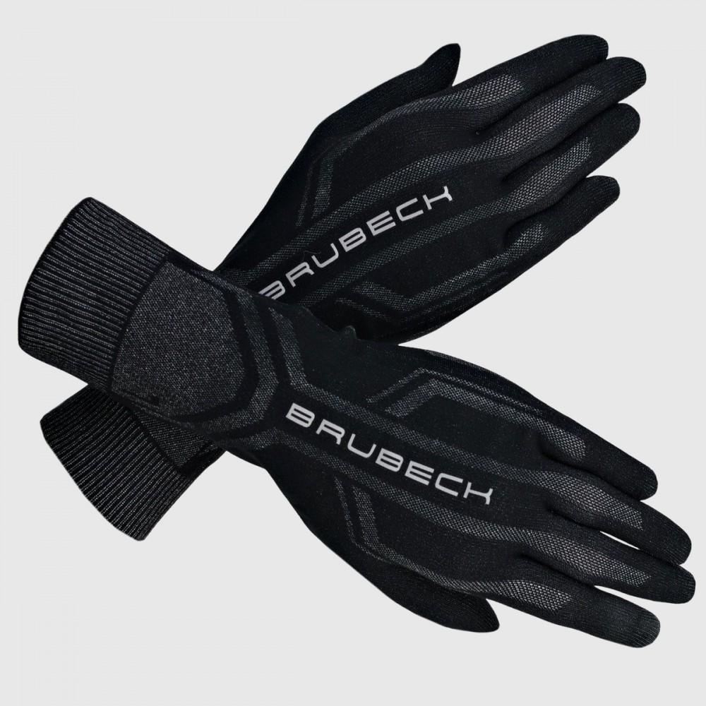 Termoaktywne Rękawiczki Brubeck Unisex Czarne