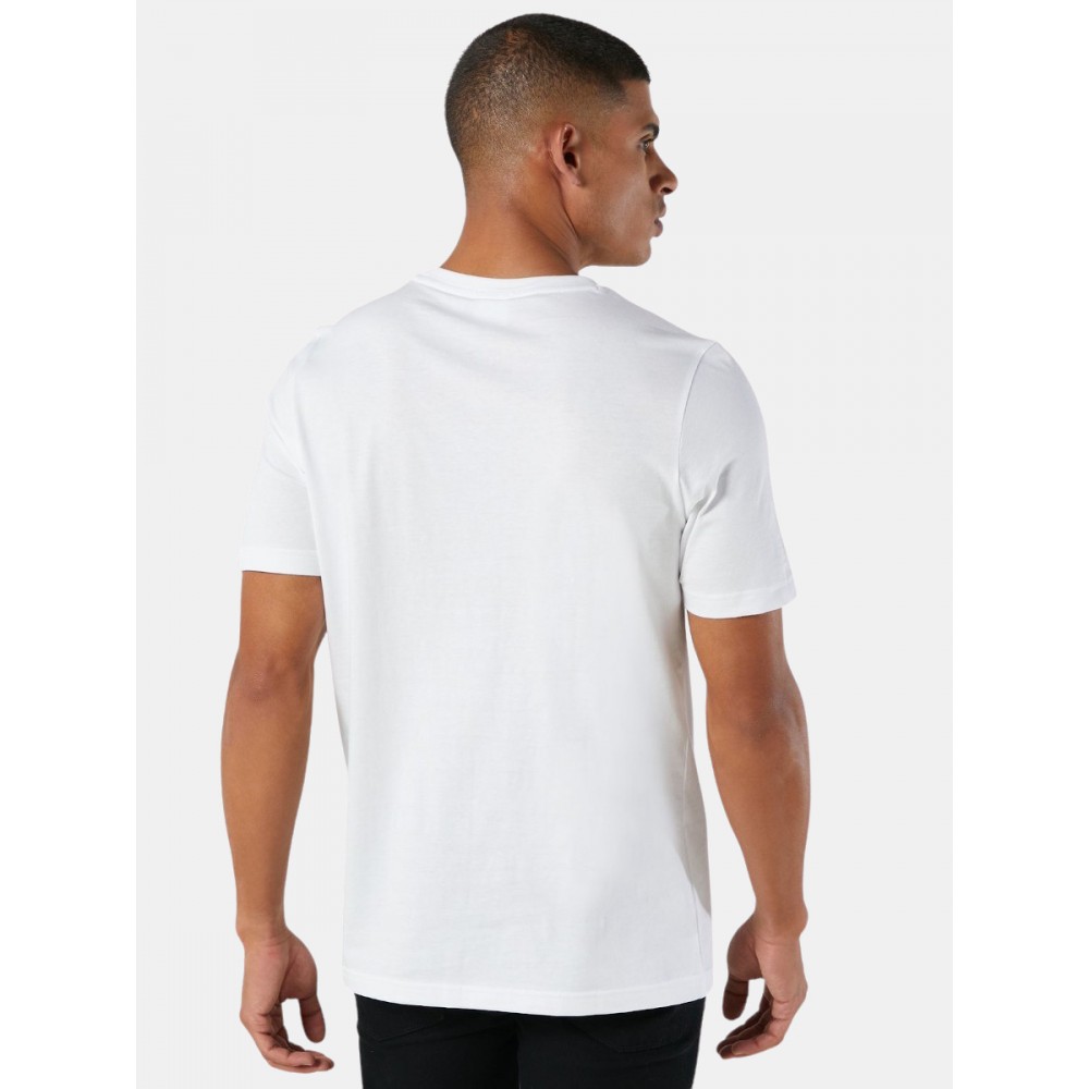 Koszulka Męska Puma T-Shirt Bawełniana Biała Duże Logo