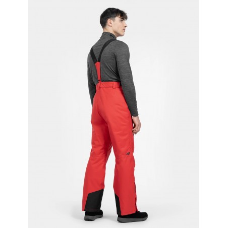 Spodnie Narciarskie Męskie 4F  Czerwone Membrana 5000