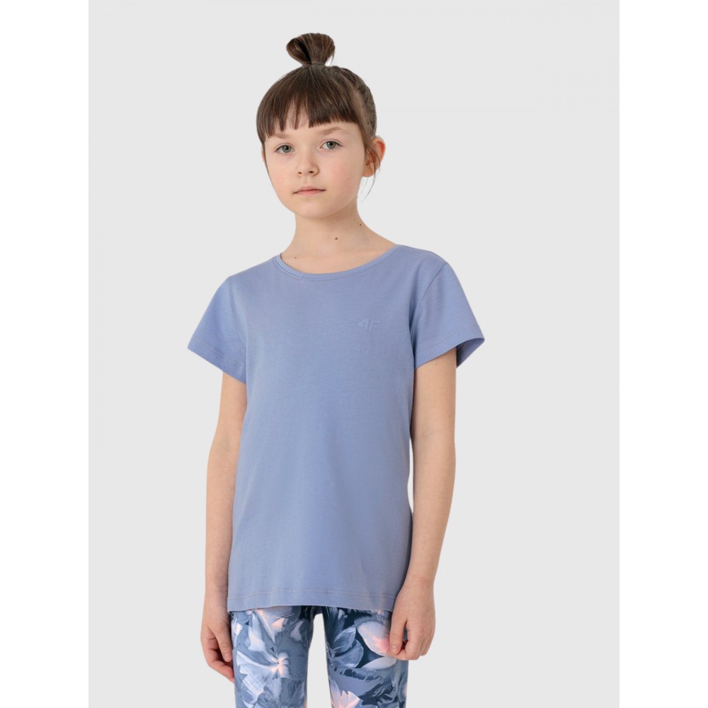 Koszulka Dziewczęca 4F T-Shirt Niebieski