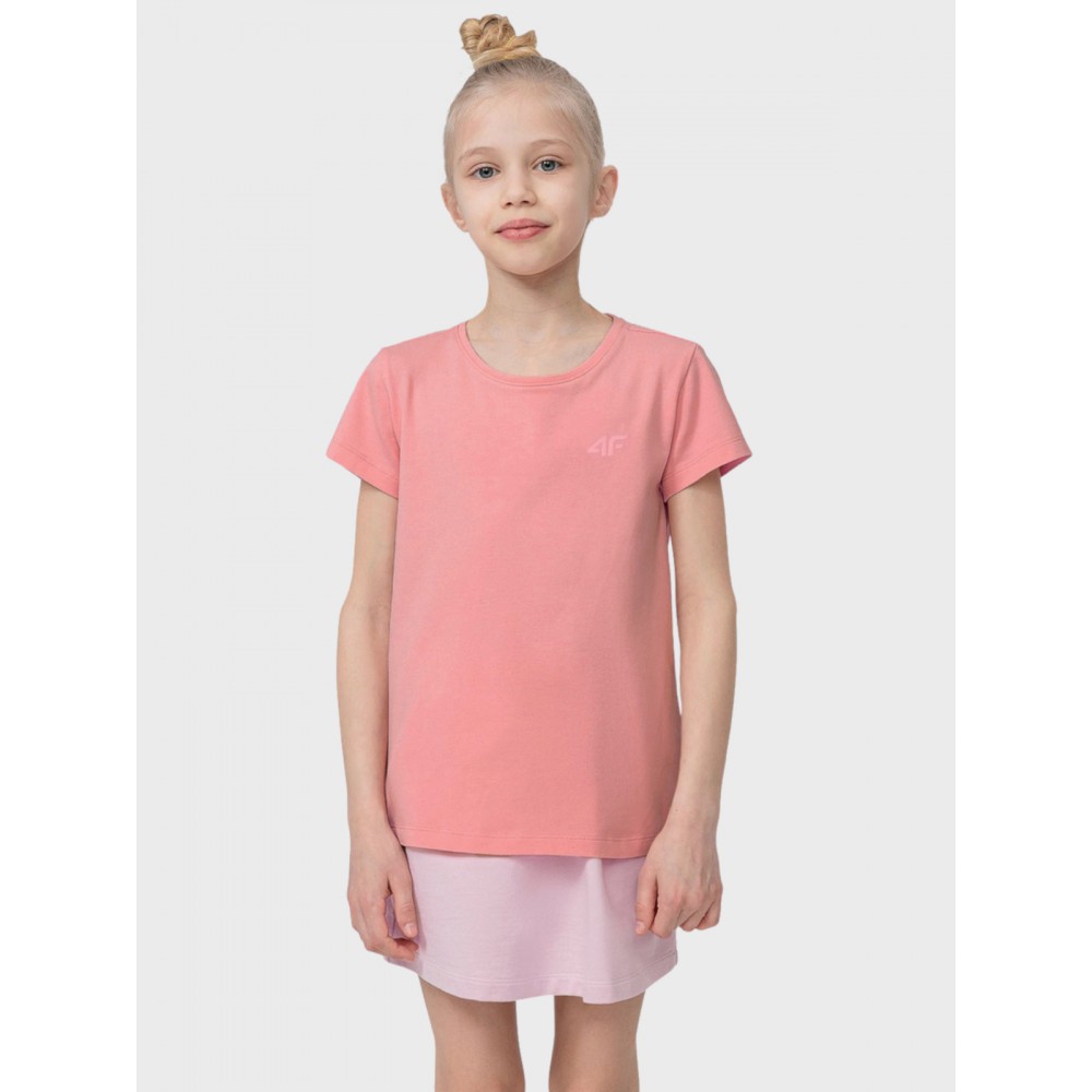 Koszulka Dziewczęca 4F T-Shirt Różowy