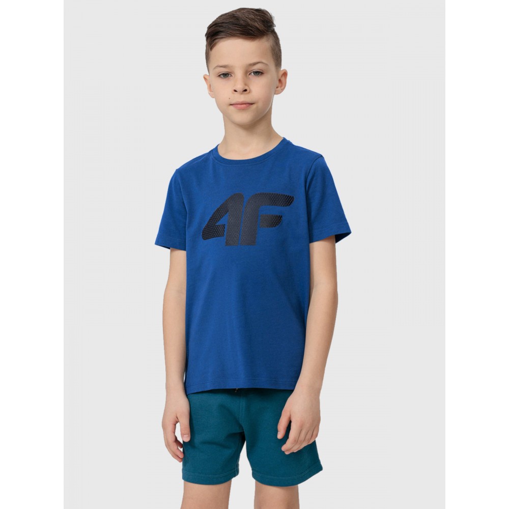 Chłopięca Koszulka 4F Bawełniana T-Shirt Granatowy