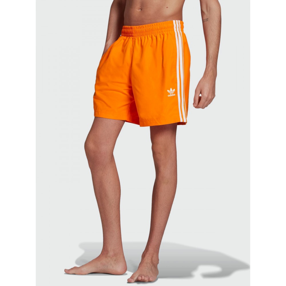 Krótkie Spodenki Męskie Adidas Sportowe Pomarańczowe