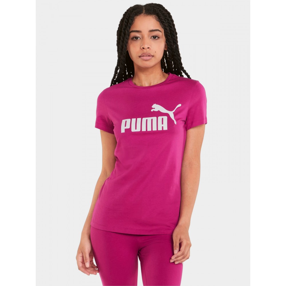 Koszulka Damska Puma Bawełniana T-shirt Fuksja