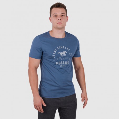 Koszulka Męska Mustang Bawełniana Denim