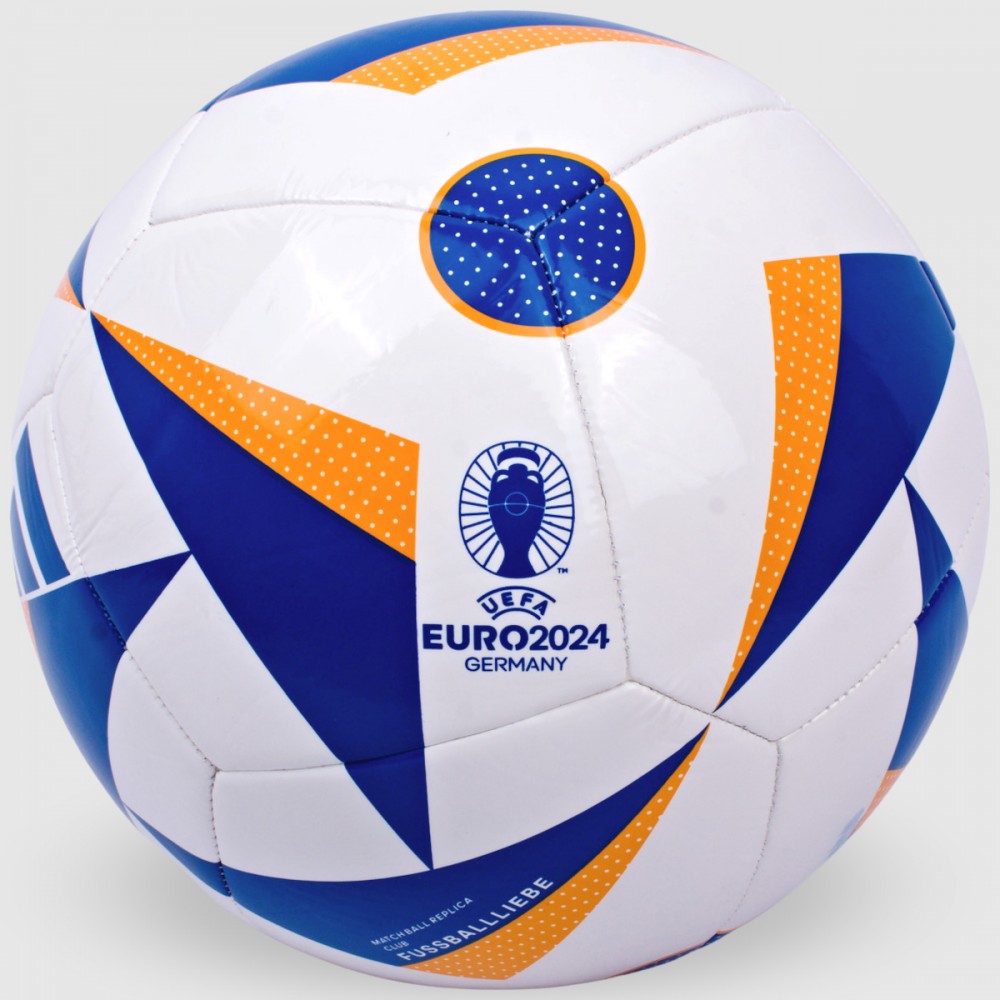 Piłka Nożna Adidas Piłka Do Nogi R. 5 EURO 2024 Biała