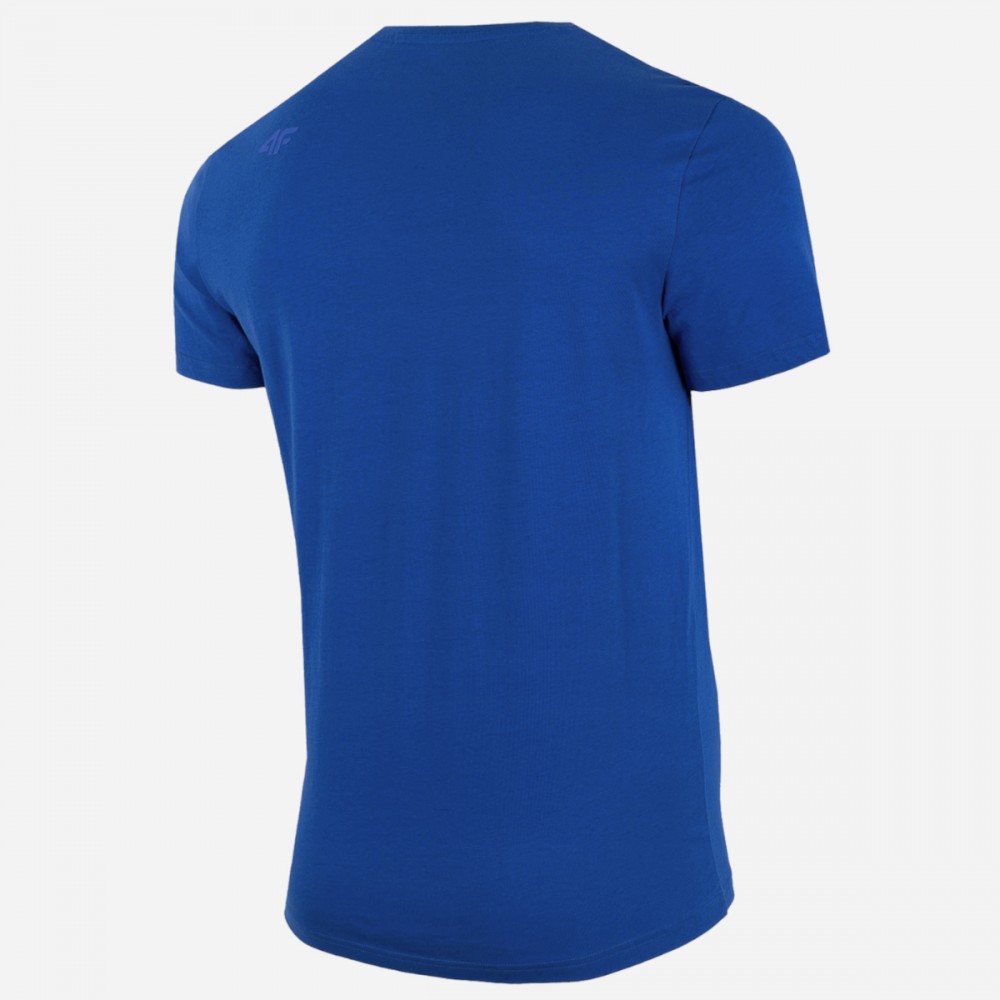 Koszulka Męska 4F Bawełniana T-Shirt Niebieski
