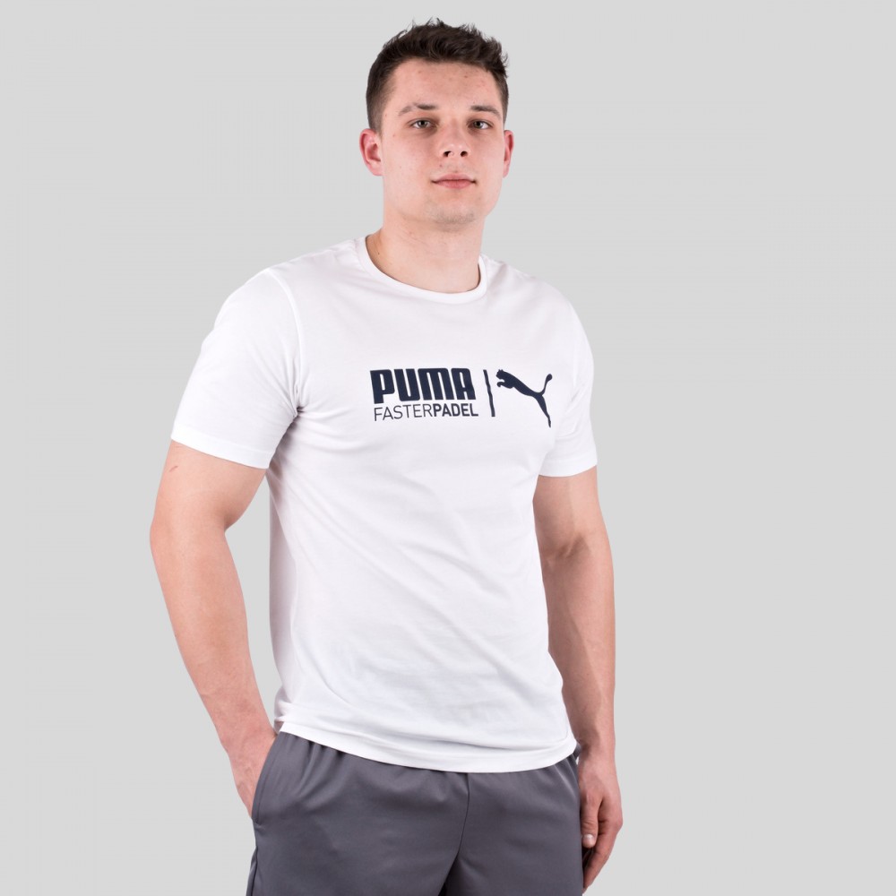 Koszulka Męska Puma T-Shirt Bawełniany Biały