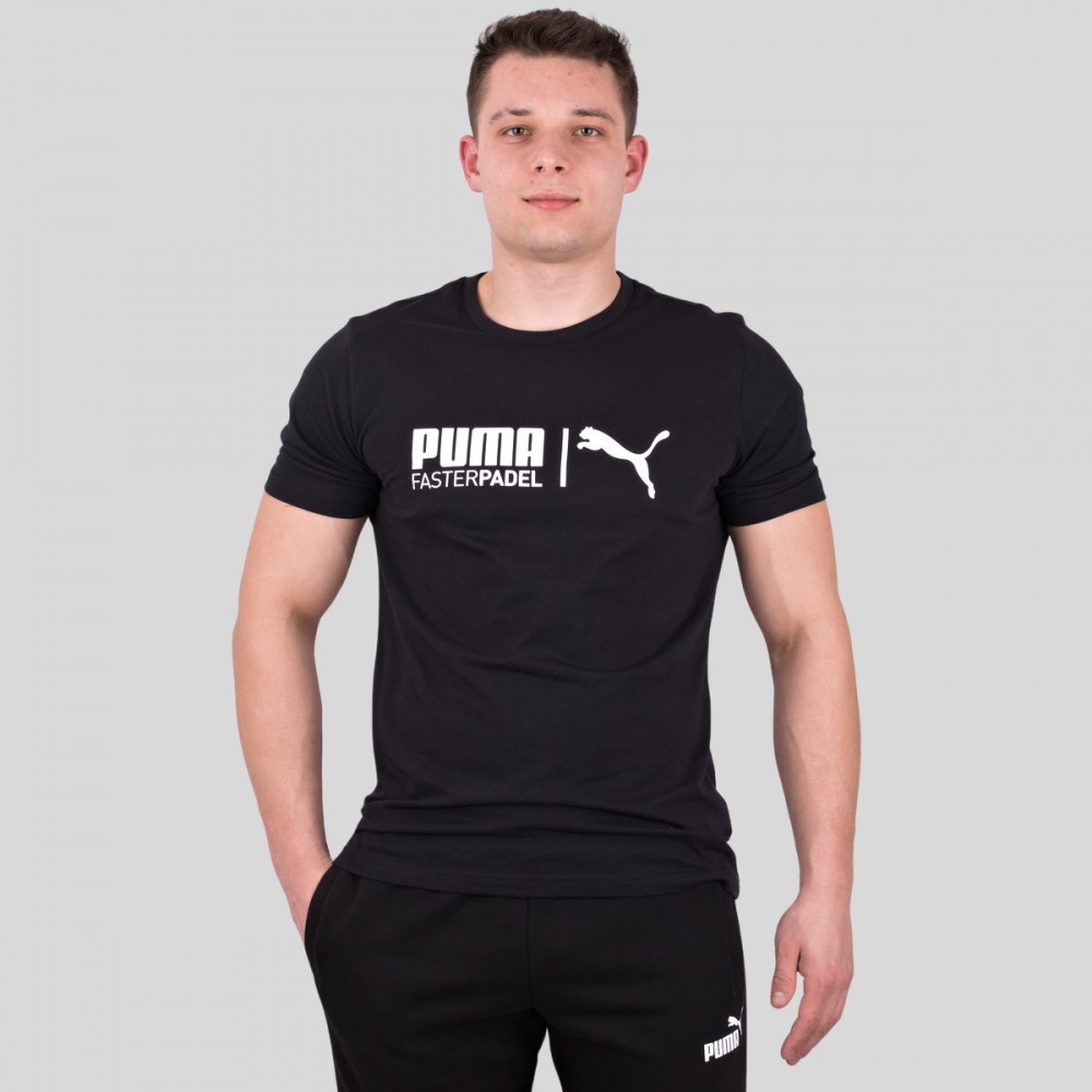 Koszulka Męska Puma T-shirt Bawełniany Czarny
