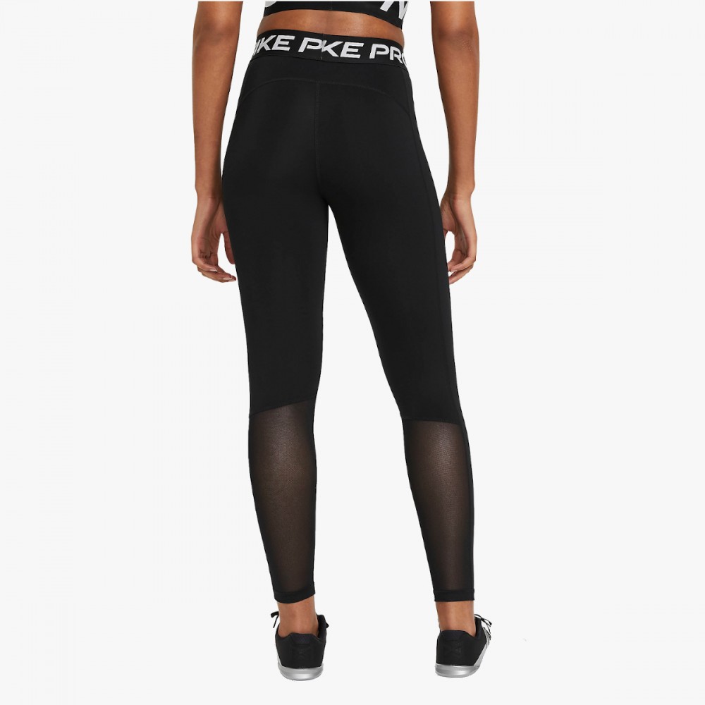 Legginsy Nike PRO Treningowe Oddychające Fitness Czarne z siatką