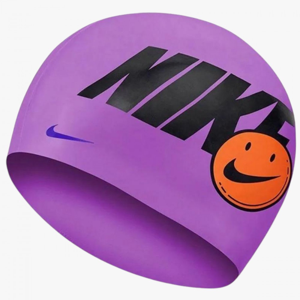 Czepek Pływacki Nike Silikonowy Na Basen Fioletowy