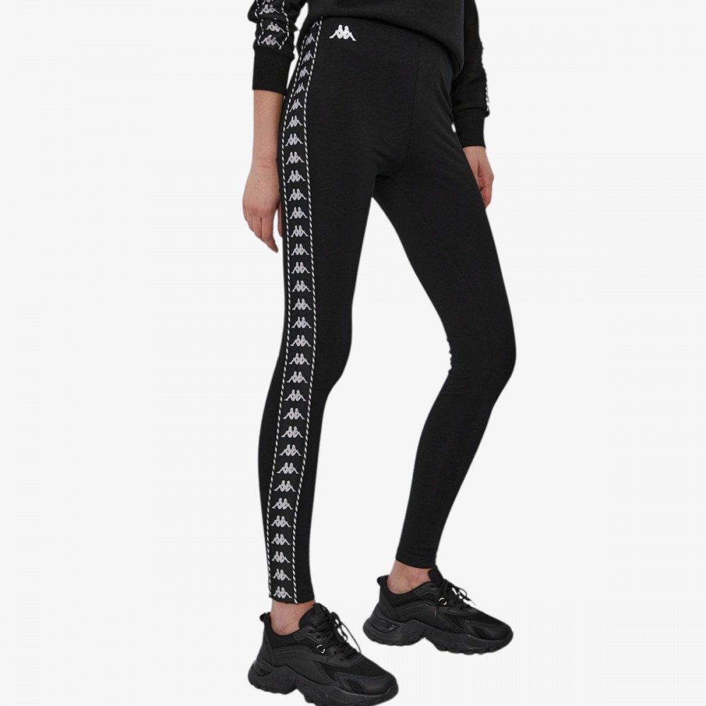 Legginsy Damskie Kappa Bawełniane Czarne