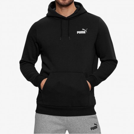 Bluza Dresowa Męska Puma Czarna z Kapturem