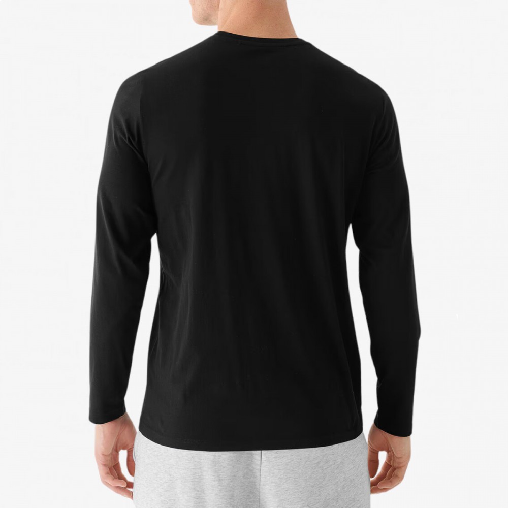 Męski Longsleeve 4F Koszulka z długim rękawem Czarna