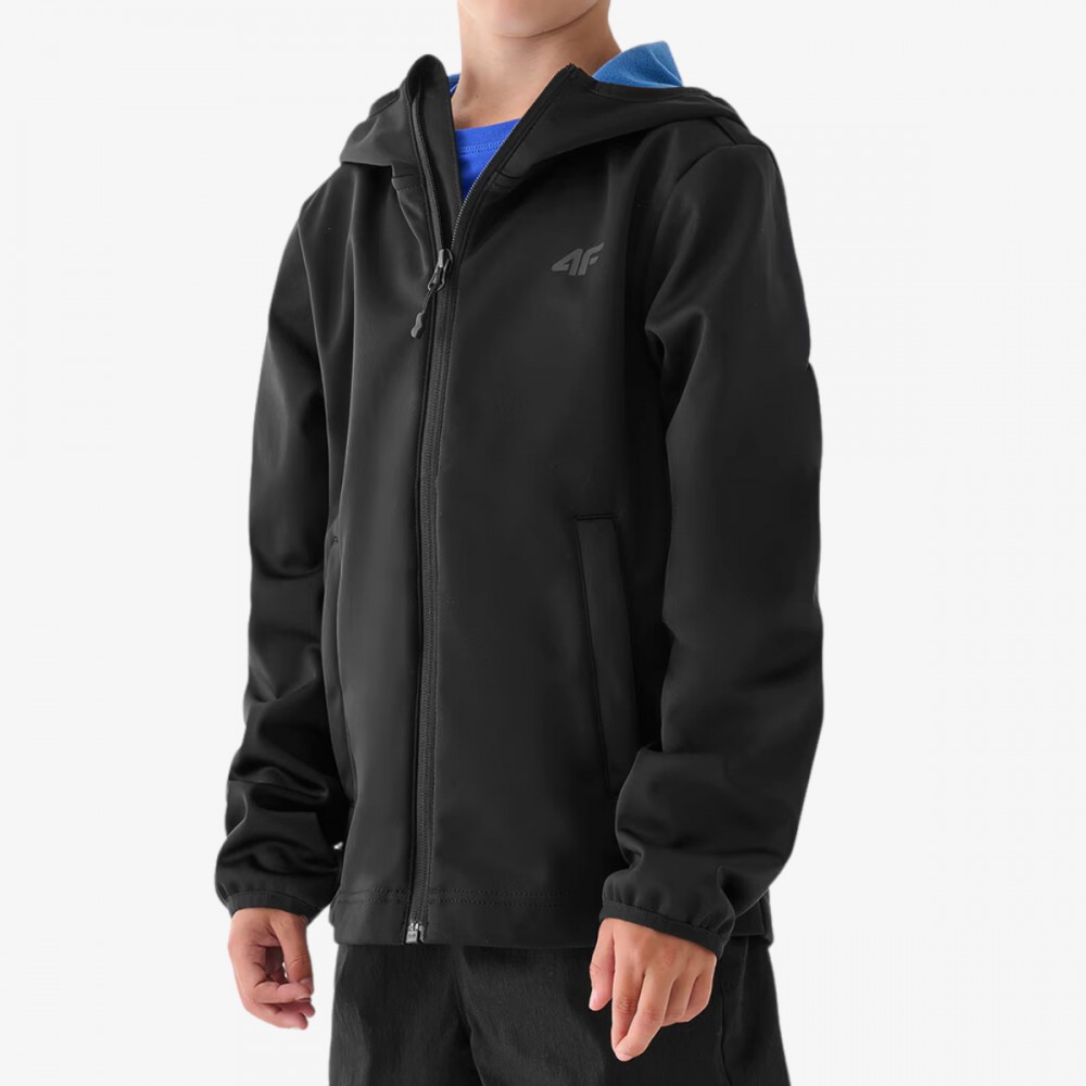 Kurtka Chłopięca Softshell 4F Membrana 5000 Zapinane kieszenie
