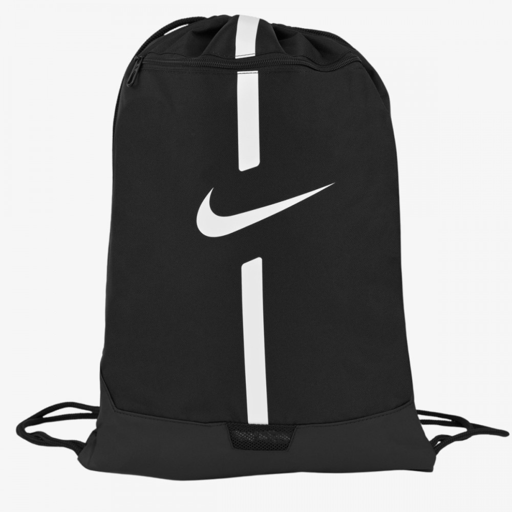 Worek Nike Academy z zapinaną kieszenią na Buty Ubrania czarny