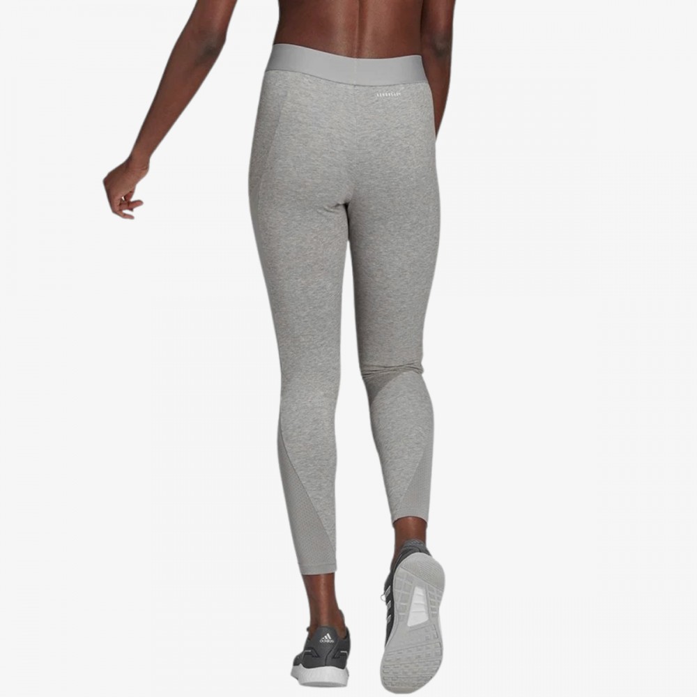 Legginsy Adidas Aeroready Sportowe Wysoki Stan Szare