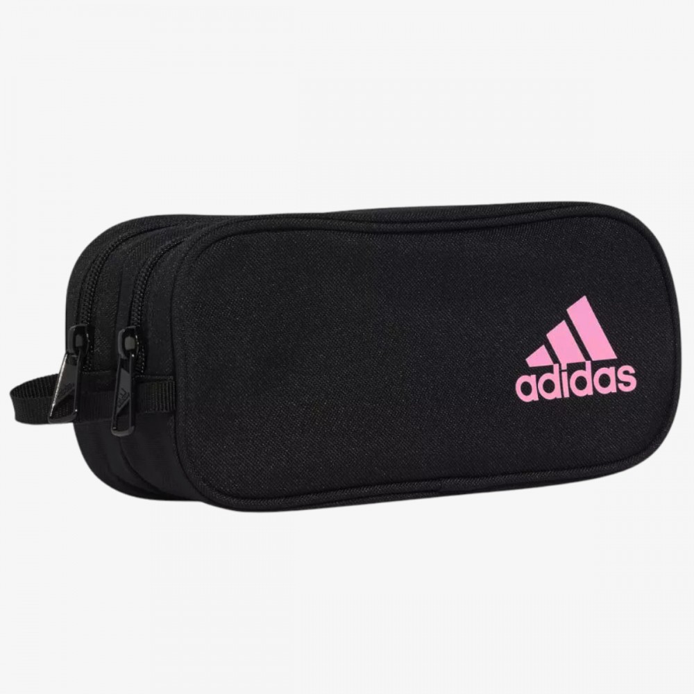 Sportowy Piórnik Adidas Czarny Do Szkoły Dwukomorowy