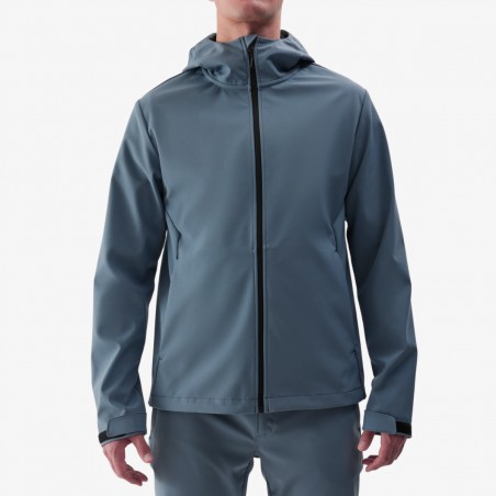 Kurtka 4F Męski Softshell Wiatrówka Zapinane Kieszenie Niebieska