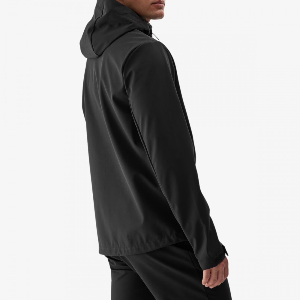 Kurtka 4F Męski Softshell Wiatrówka Zapinane Kieszenie Czarna