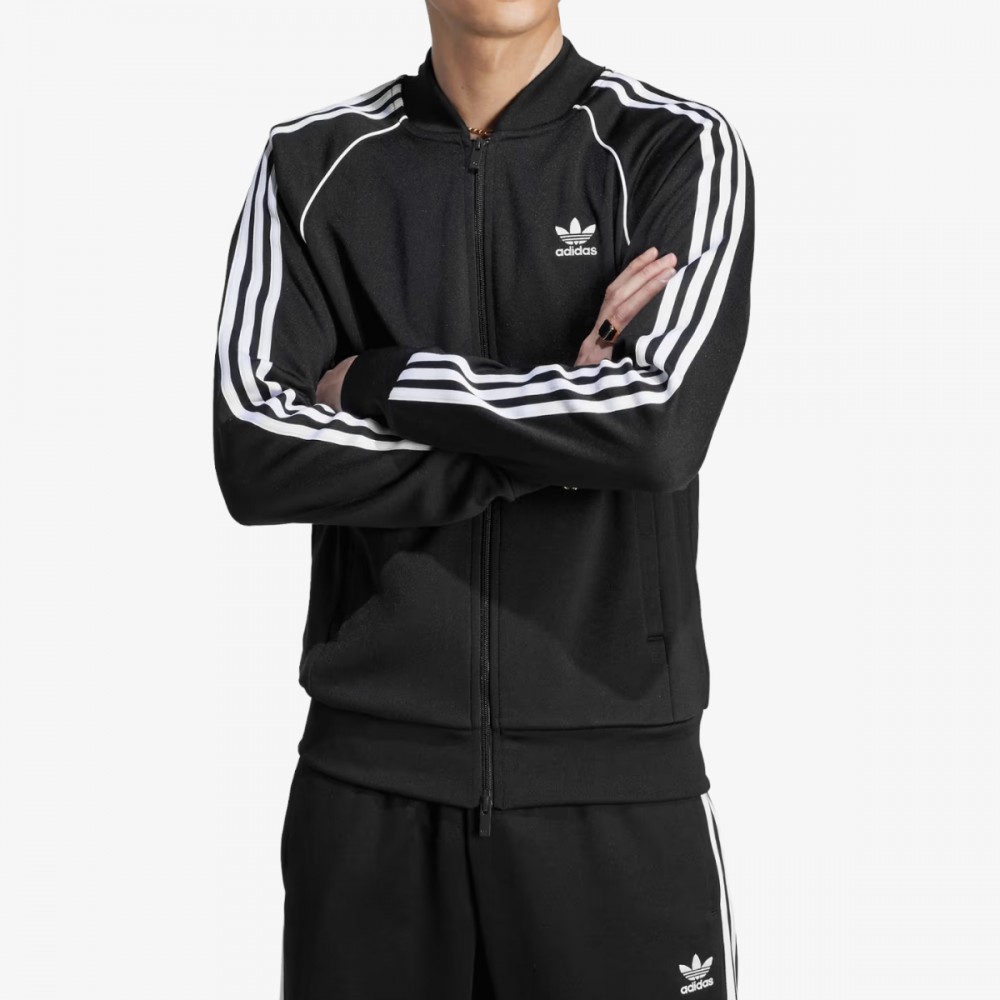 Bluza Adidas Adicolor Originals Zapinane Kieszenie Czarna