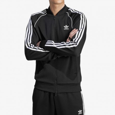 Bluza Adidas Adicolor Originals Zapinane Kieszenie Czarna