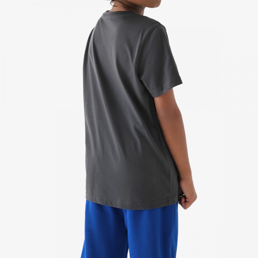 Koszulka 4F Chłopięca Bawełniana T-shirt grafitowy