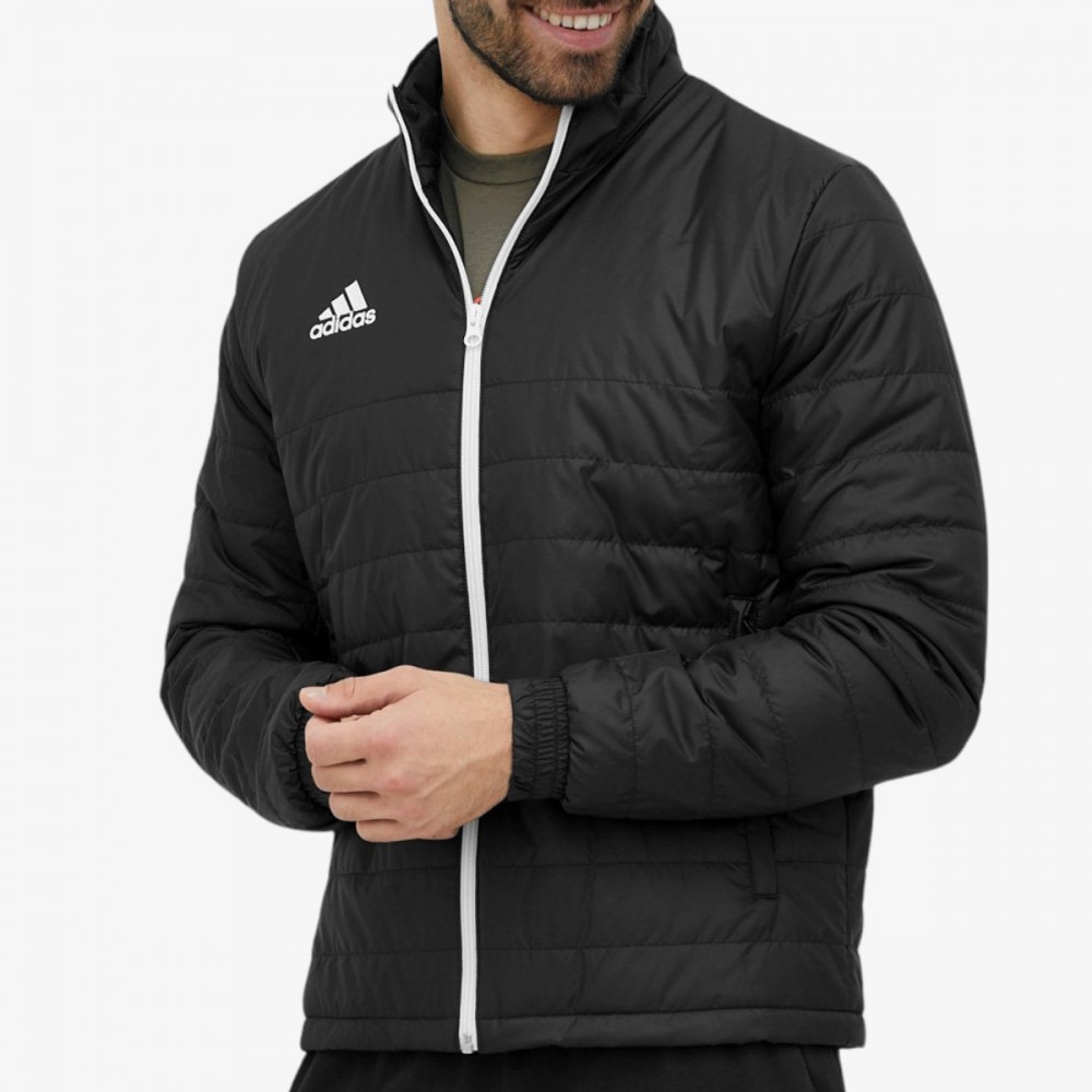 Kurtka Adidas Męska Przejściowa Zapinane Kieszenie Czarna
