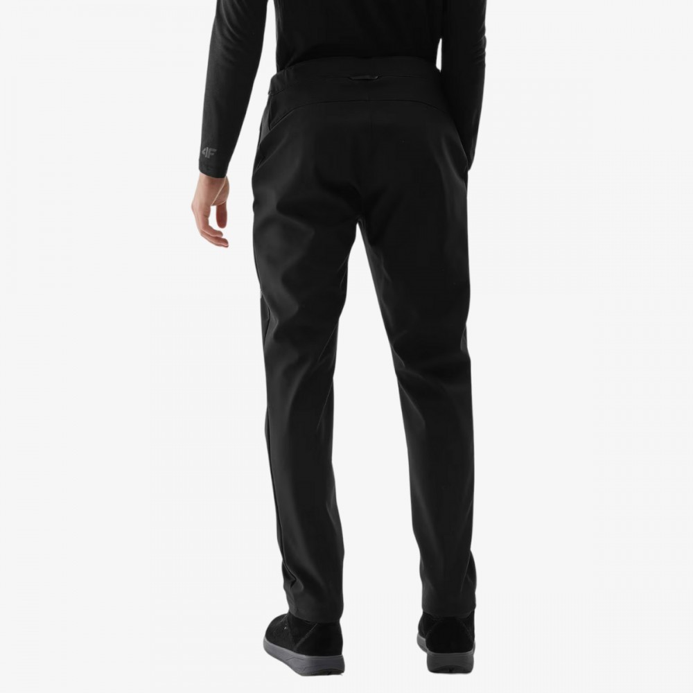Spodnie Trekkingowe 4F Męskie Softshell Zapinane Kieszenie Czarne
