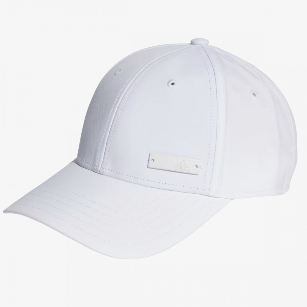 Czapka z Daszkiem Adidas Bejsbolówka Biała Metalowe Logo