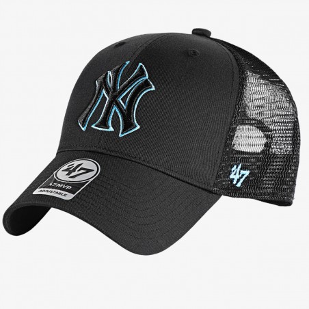 Czapka Z Daszkiem NY New York z siatką Czarna