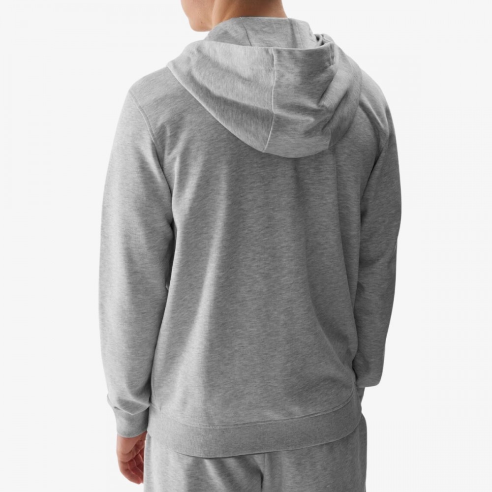 Bluza Dresowa 4F Męska Rozpinana z Kapturem Szara