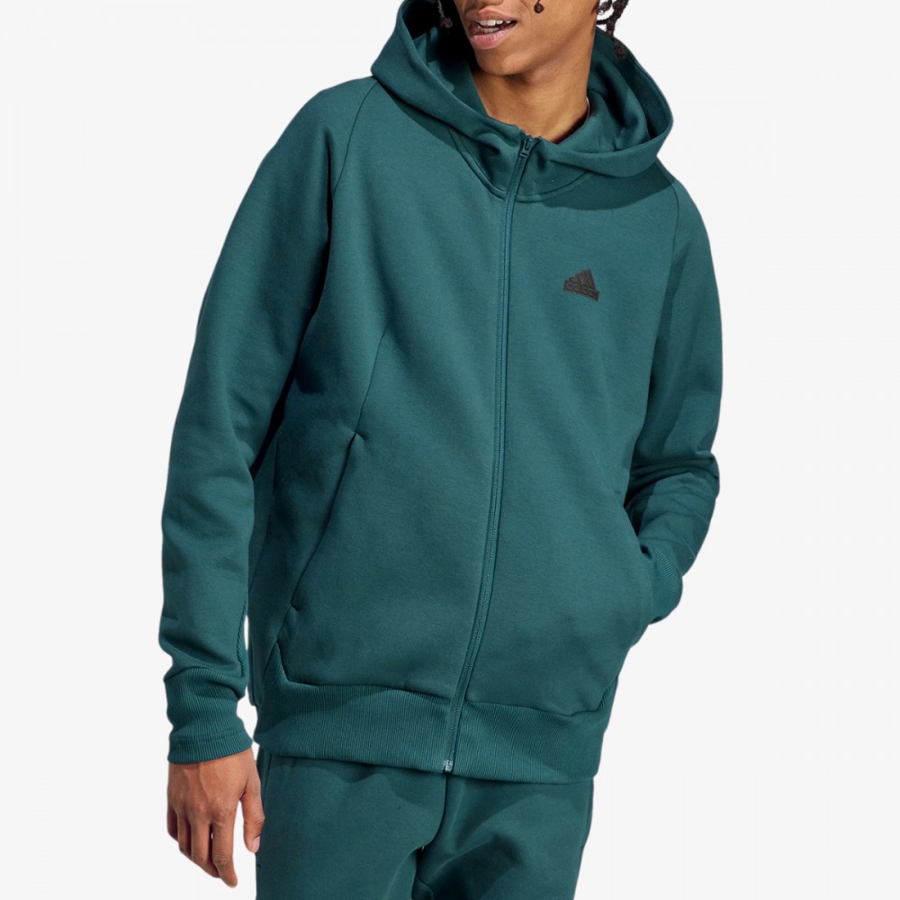 Bluza Dresowa Męska Adidas Zapinane Kieszenie