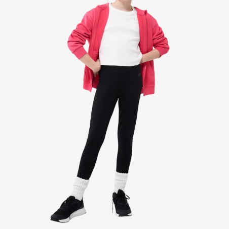 Legginsy 4F Dziewczęce Czarne