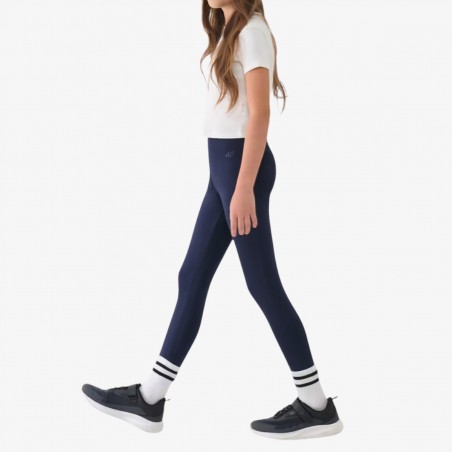 Legginsy 4F Dziewczęce Granatowe