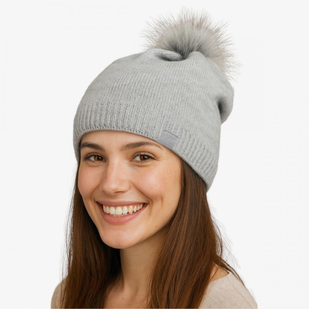 Czapka Damska 4F Zimowa Szara